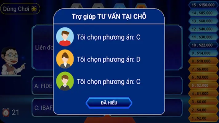 Triệu Phú Là Ai  Giáo Sư Xoay android App screenshot 3